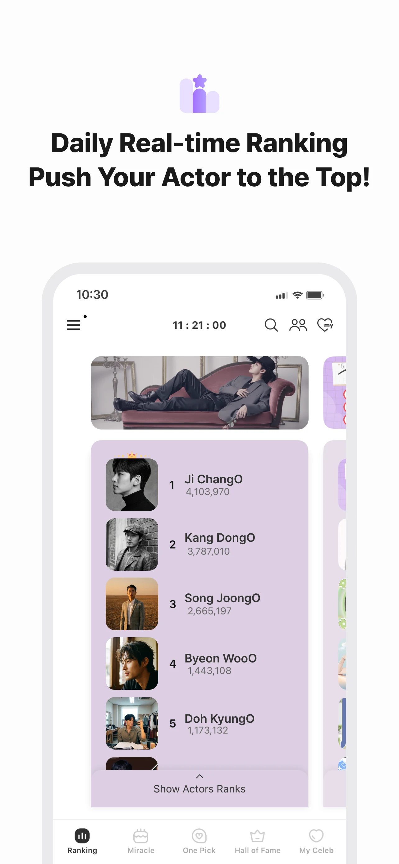 Kdrama Actor Vote&Rank screenshot